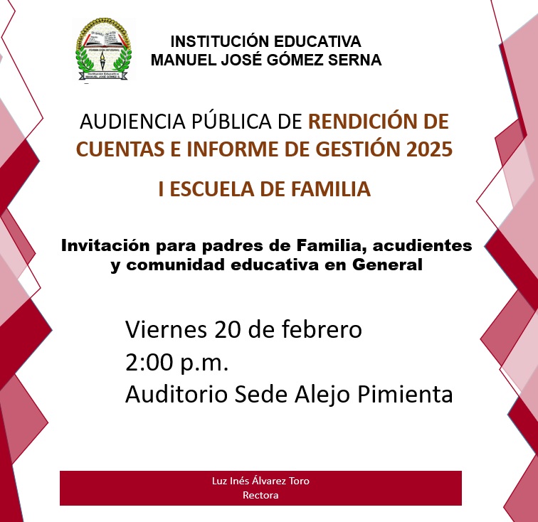 Invitaci&oacute;n audiencia p&uacute;blica de rendici&oacute;n de cuentas